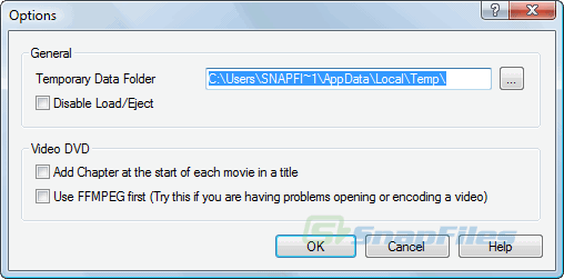 screenshot of Express Burn