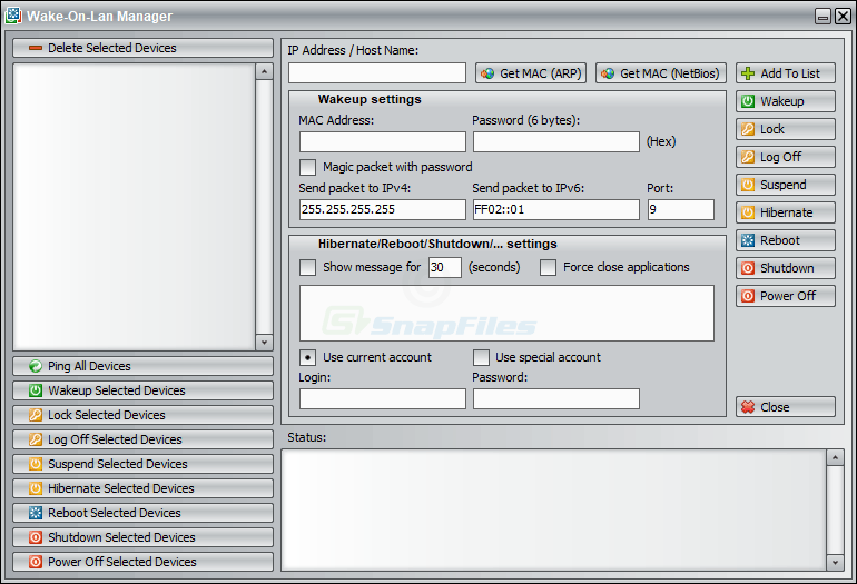 screenshot of MyLanViewer