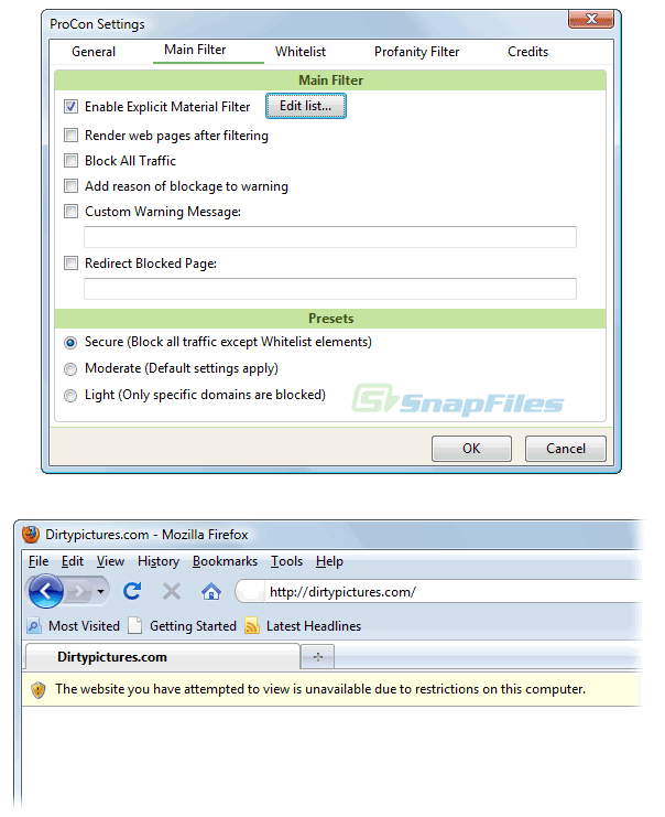 screenshot of ProCon Latte