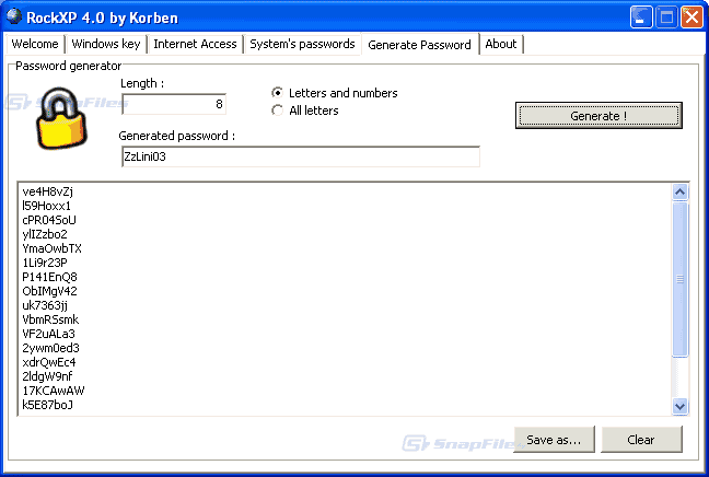 screenshot of RockXP