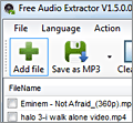 Kastor Free Audio Extractor screenshot